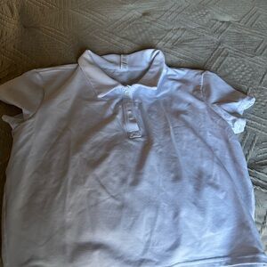 ALO Yoga White Polo Blouse